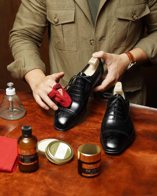 ดูแลรักษารองเท้าหนังคู่โปรดด้วย Brift-H แบรนด์ที่มีครบตั้งแต่ต้นจนจบกระบวนการขัดรองเท้า